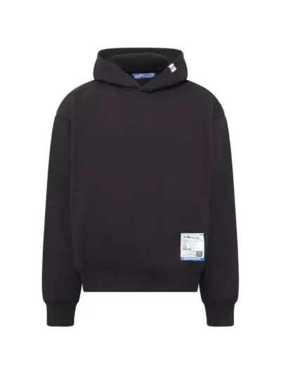 Maison MIHARA YASUHIRO Instrumental logo-patch hoodie - Black