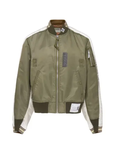 Maison MIHARA YASUHIRO MA-1 Sukajan zip-fastening jacket - Green