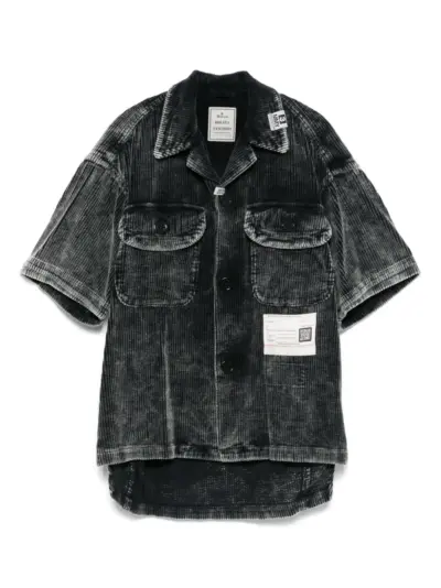 Maison MIHARA YASUHIRO corduroy patch-pocket shirt - Black