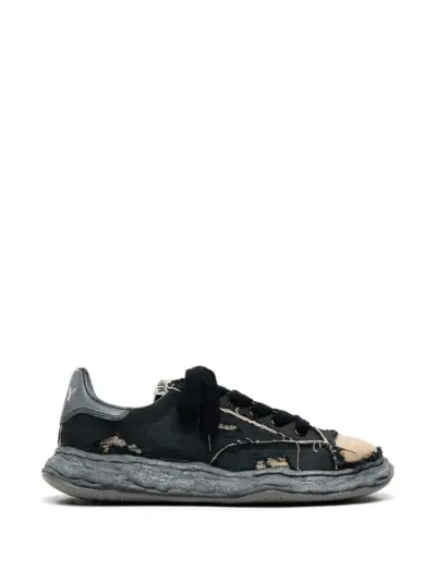 Maison MIHARA YASUHIRO distressed-effect chunky-sole sneakers - Black