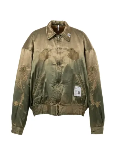 Maison MIHARA YASUHIRO embroidered bomber jacket - Green