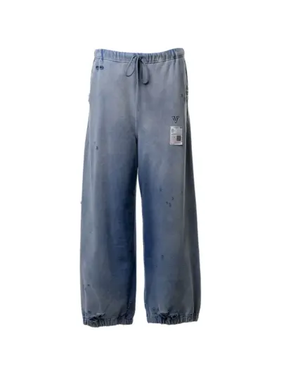Maison MIHARA YASUHIRO sun-faded-like sweat pants - Blue