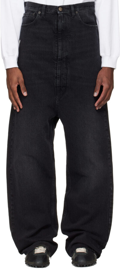 Maison Margiela Black Dropped-Rise Jeans