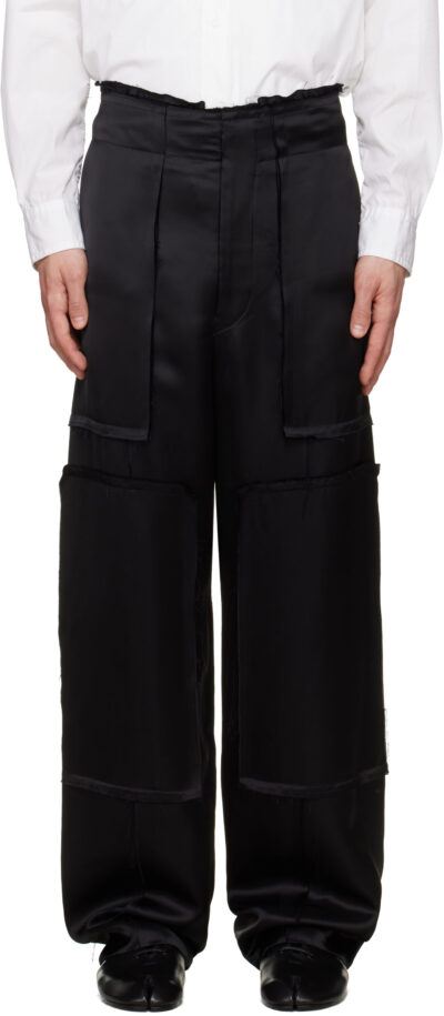 Maison Margiela Black Raw Edge Trousers