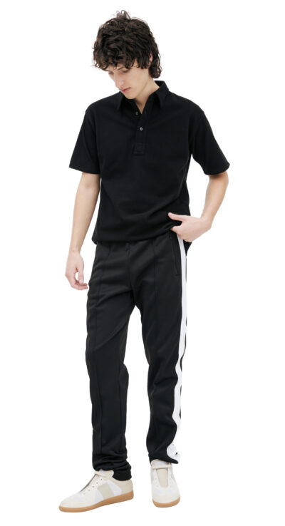 Maison Margiela Black trousers with stripes
