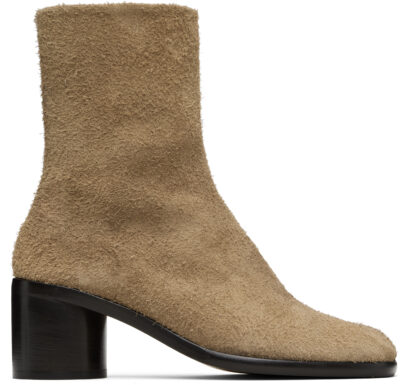 Maison Margiela Brown Tabi Ankle Boots