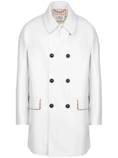 Maison Margiela double-breasted coat - White