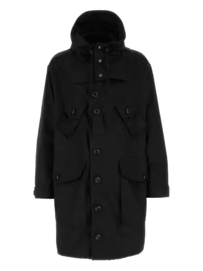 Maison Margiela hooded multi-pocket coat - Black