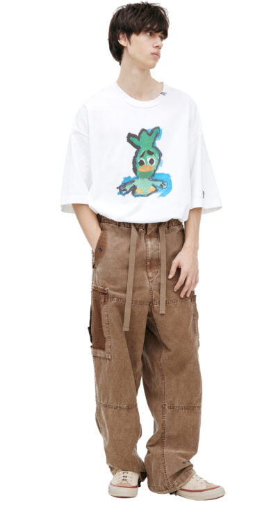 Maison Mihara Yasuhiro Cargo trousers with a ripped pocket