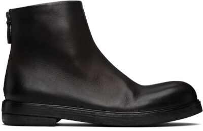 Marsèll Black Zucca Zeppa Ankle Boots