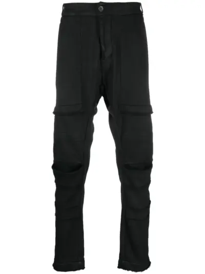Masnada jersey tapered-leg trousers - Black