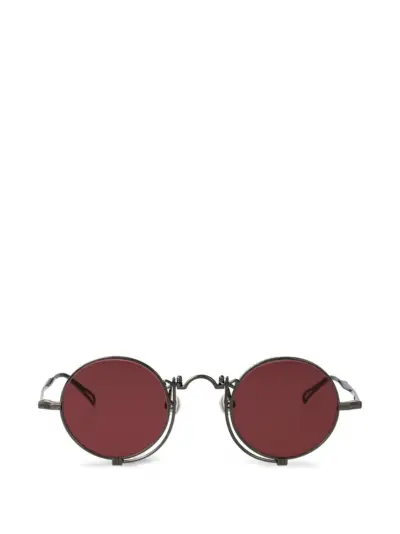 Matsuda engraved round-frame sunglasses - Grey