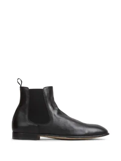 Officine Creative Solitude elasticated-side ankle boots - Black