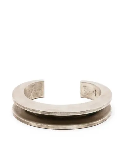 Parts of Four Crescent Channel bracelet - Silver