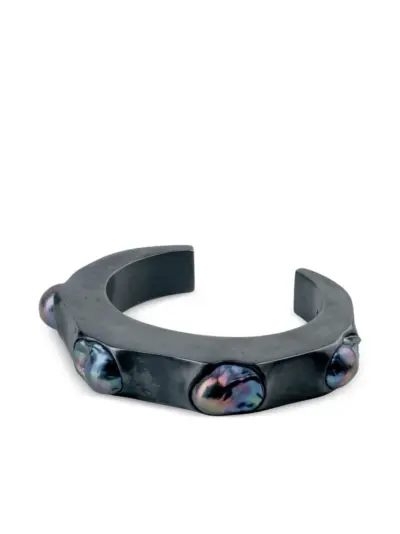Parts of Four Crescent pearl bracelet - Silver