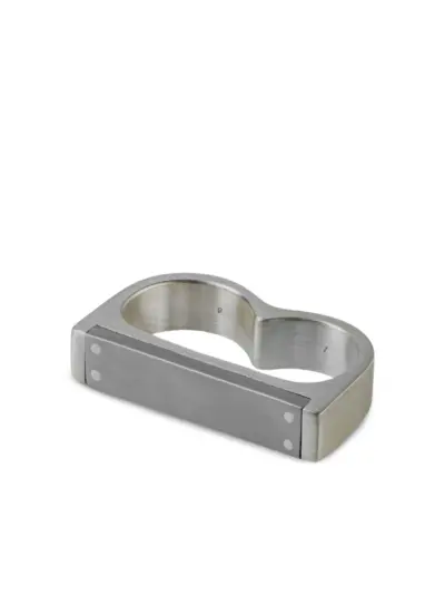 Parts of Four Plate Double ring - Silver