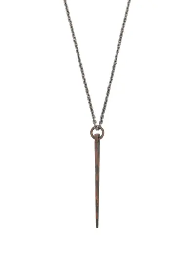 Parts of Four Spike pendant necklace - Silver