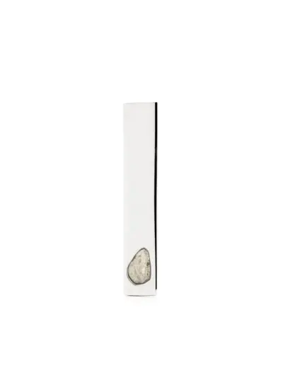 Parts of Four diamond-detail plate earring - Silver