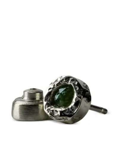 Parts of Four emerald-embellished stud earring - MA10KWEMER