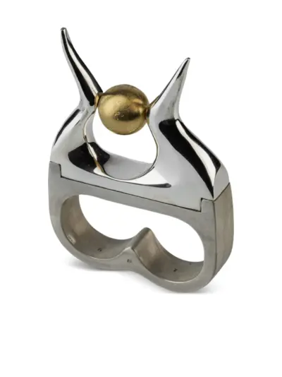 Parts of Four sterling silver Plate double ring