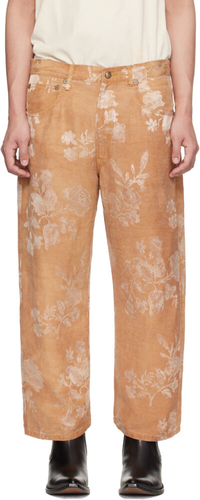 R13 Orange X-Boyfriend Trousers