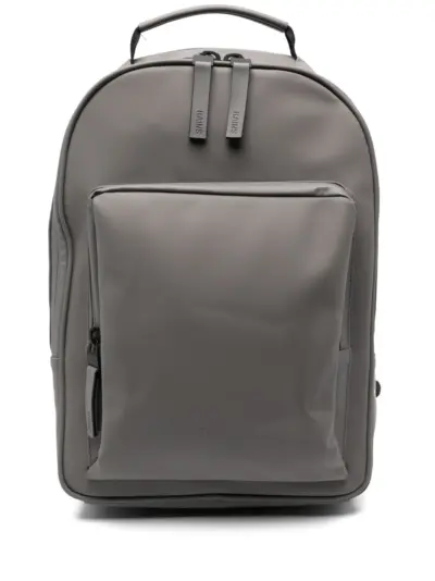 Rains Book debossed-logo backpack - Grey