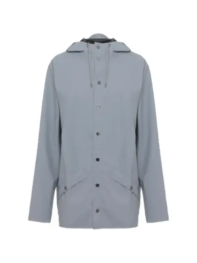 Rains button hoodie coat - Blue