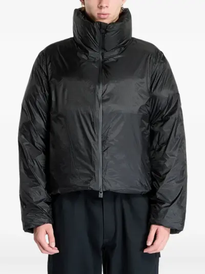 Rains high-neck puffer jacket - Black