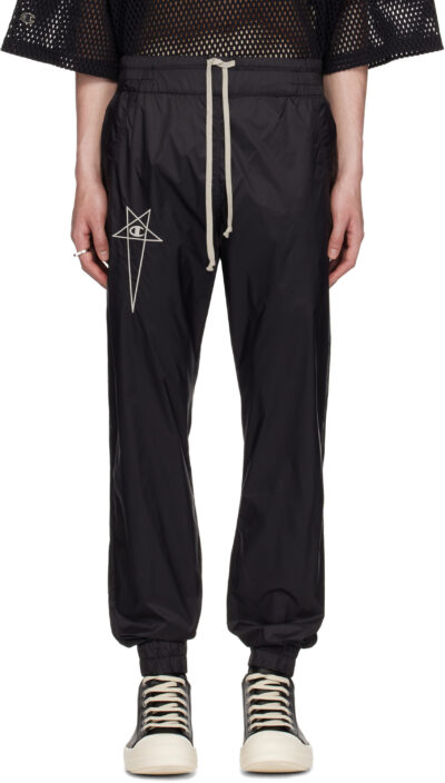 Rick Owens Black Champion Edition Joggers Sweatpants