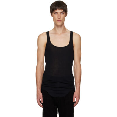 Rick Owens Black Concordians Pony Slim Tank Top