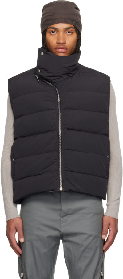 Rick Owens Black Concordians SL Flight Down Vest