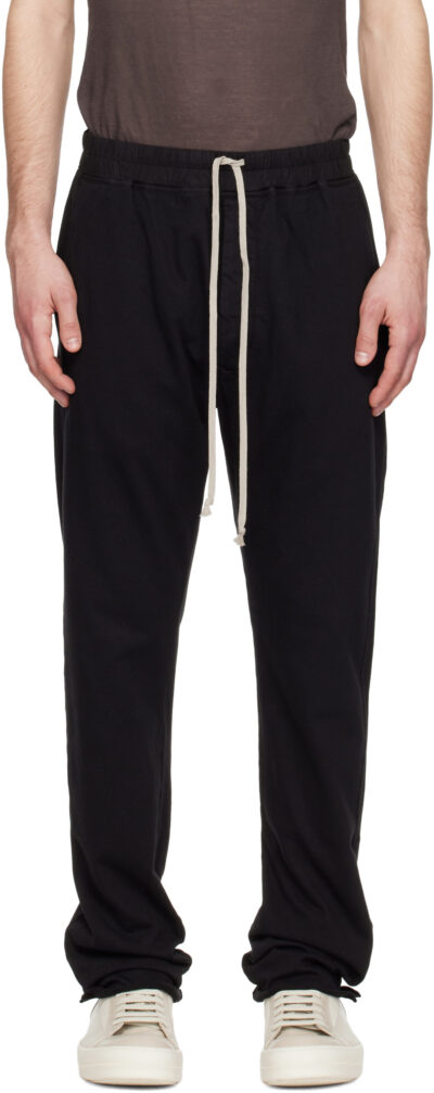 Rick Owens DRKSHDW Black Temple Berlin Drawstring Sweatpants