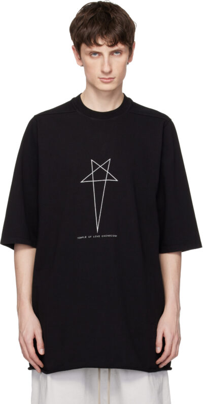 Rick Owens DRKSHDW Black Temple Jumbo S/S T-shirt
