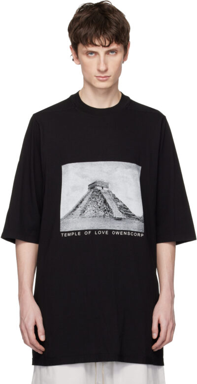 Rick Owens DRKSHDW Black Temple Jumbo S/S T-shirt