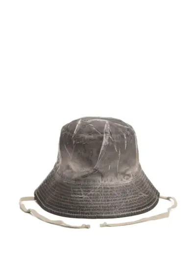 Rick Owens DRKSHDW Gilligan washed denim bucket hat - Grey