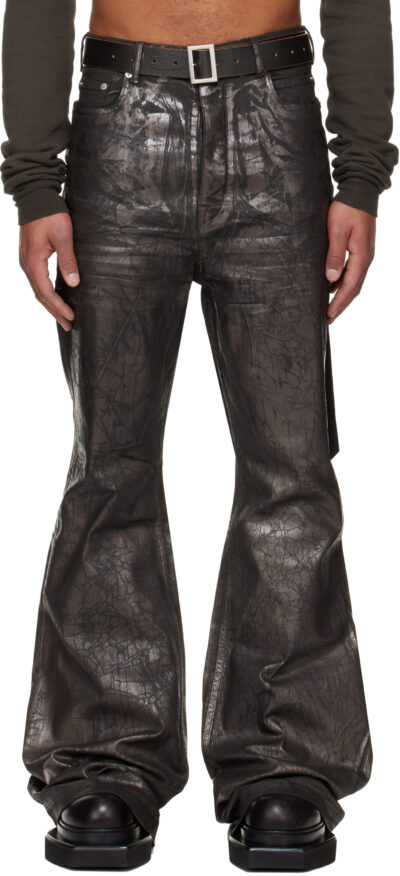 Rick Owens DRKSHDW Gray Concordians Bolan Bootcut Jeans