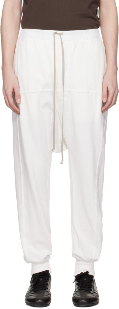 Rick Owens DRKSHDW Off-White Temple Drawstring Sweatpants