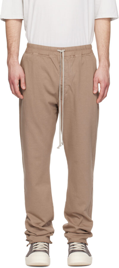 Rick Owens DRKSHDW Taupe Temple Berlin Drawstring Sweatpants