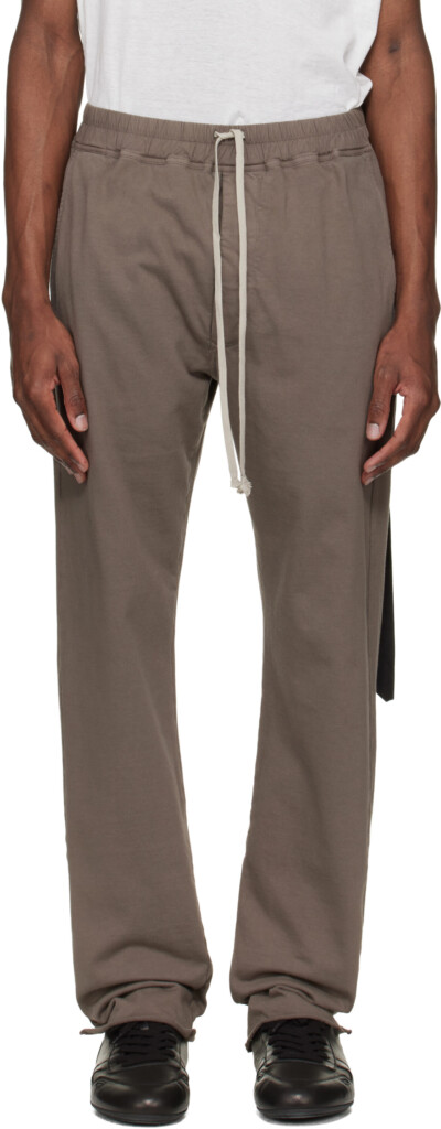 Rick Owens DRKSHDW Taupe Temple Berlin Drawstring Sweatpants