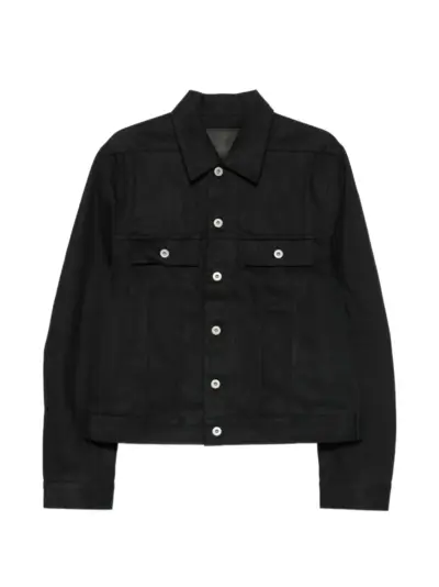 Rick Owens DRKSHDW button-up trucker denim jacket - Black