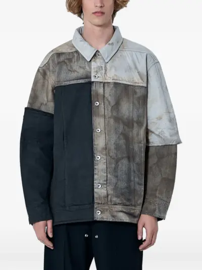 Rick Owens DRKSHDW long-sleeve buttoned overshirt - Black
