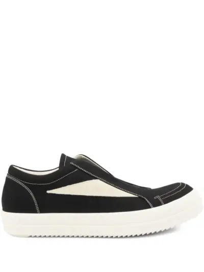 Rick Owens DRKSHDW panelled slip-on sneakers - Black