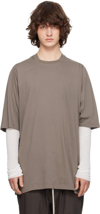 Rick Owens Gray Temple Jumbo S/S T-shirt