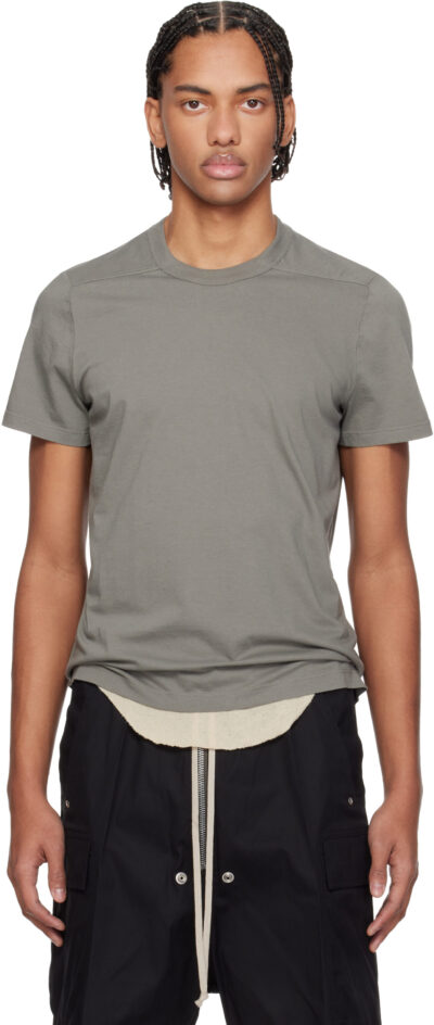 Rick Owens Gray Temple Short Level T-shirt