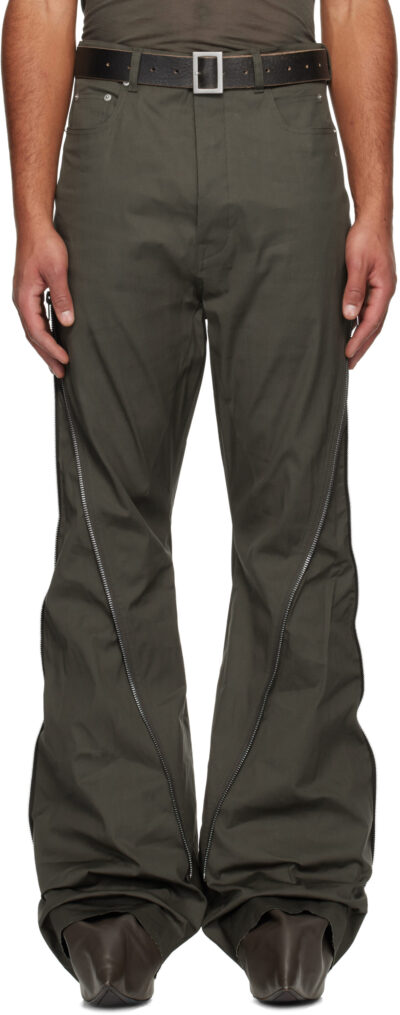 Rick Owens Khaki Bolan Bootcut Trousers