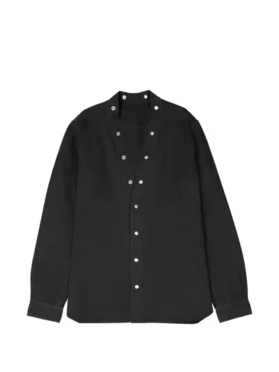 Rick Owens Larry press-stud shirt - Black