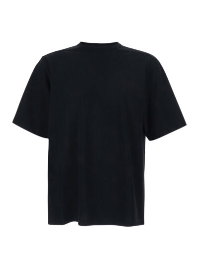Rick Owens Mens Black Brad Crew Neck T-Shirt in Cotton Tshirts And Polo Shirts - Men