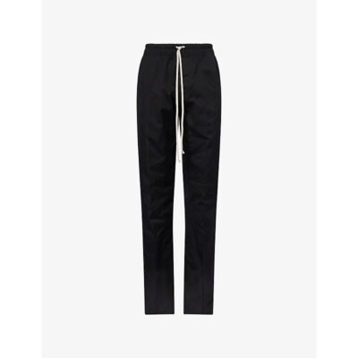 Rick Owens Mens Rick Owens Dietrich Drawstring-Waist Stretch-Cotton Trousers