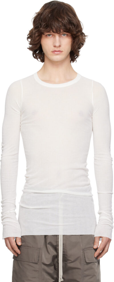 Rick Owens Off-White Temple Rib LS T-shirt