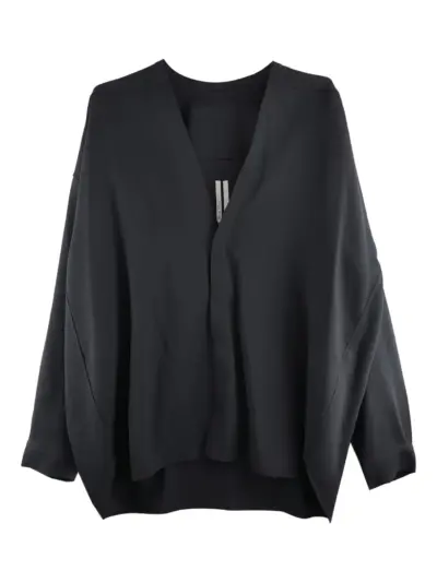 Rick Owens V-neck shirt - Black